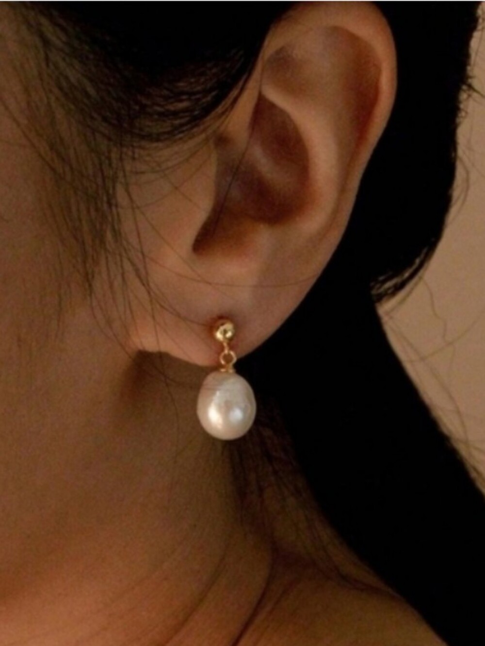 Anthropologie Pearl Drop Earrings